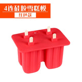 4/10 Holes Silicone Ice Cream Tubs Eco-Friendly Popsicle Mold Household Silicone Non-toxic Child Ice Cream Tools Kitchen Gadgets