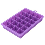 Large 24 Grids Silicone Ice Tray DIY Ice Cream Maker Square Shape Form for Ice Fruit Ice Mold Kitchen Bar Drinking Accessories