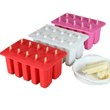 4/10 Holes Silicone Ice Cream Tubs Eco-Friendly Popsicle Mold Household Silicone Non-toxic Child Ice Cream Tools Kitchen Gadgets