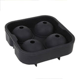 Silicon Mold Ice Cube Ball Maker Form For Ice Party Tray Round With 4 X 4.5cm Ball Capacity Reusable Silicone Forms Ice Tools