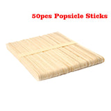Food Grade Silicone Ice Cream Makers DIY Ice Cream Mold with 10PCS Popsicle Sticks Ice lolly Moulds Baking Tools
