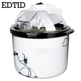 EDTID Electric Mini Ice Cream Machine 1.5L Household Automatic DIY Soft Frozen Fruit Dessert Icecream Maker Milkshake Freezer EU