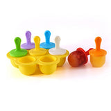 Silicone Mini Ice Pops Mold Ice Cream Ball Lolly Maker Popsicle Molds Baby DIY Food supplement tool Fruit Shake Ice Cream Mold