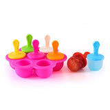 Silicone Mini Ice Pops Mold Ice Cream Ball Lolly Maker Popsicle Molds Baby DIY Food supplement tool Fruit Shake Ice Cream Mold