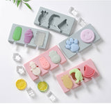 Cute ice cream mold with lid Silicone Homemade Popsicle mold handmade DIY ice-sucker mould