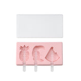 Cute ice cream mold with lid Silicone Homemade Popsicle mold handmade DIY ice-sucker mould