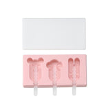 Cute ice cream mold with lid Silicone Homemade Popsicle mold handmade DIY ice-sucker mould