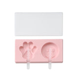 Cute ice cream mold with lid Silicone Homemade Popsicle mold handmade DIY ice-sucker mould