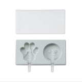 Cute ice cream mold with lid Silicone Homemade Popsicle mold handmade DIY ice-sucker mould